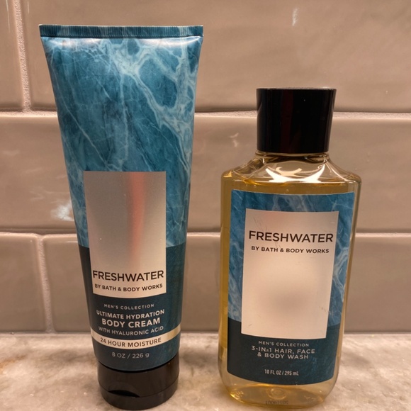 🔥HOST PICK🔥  NWT BBW Freshwater Men's Body Cream & 3-in-1 Set - Picture 1 of 1
